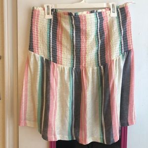 Torrid sz 2 strapless striped babydoll top NWOT